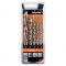 Set burghie lemn oțel rapid cobalt HSS-E blister