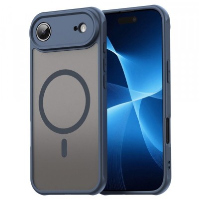 Husa MagSafe pentru Apple iPhone 17 Air, Techsuit, HaloFrost II, Bleumarin foto
