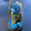 Trandafir Criogenat albastru metalizat &Oslash;6,5cm 10x20cm