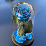 Cumpara ieftin Trandafir Criogenat albastru metalizat &Oslash;6,5cm 10x20cm