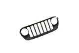 Grila masca fata JEEP WRANGLER (JL), 11.2017-, negru, grunduit; cu gauri ornament,