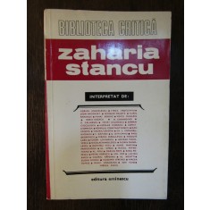 ZAHARIA STANCU- INTERPRETAT DE ...