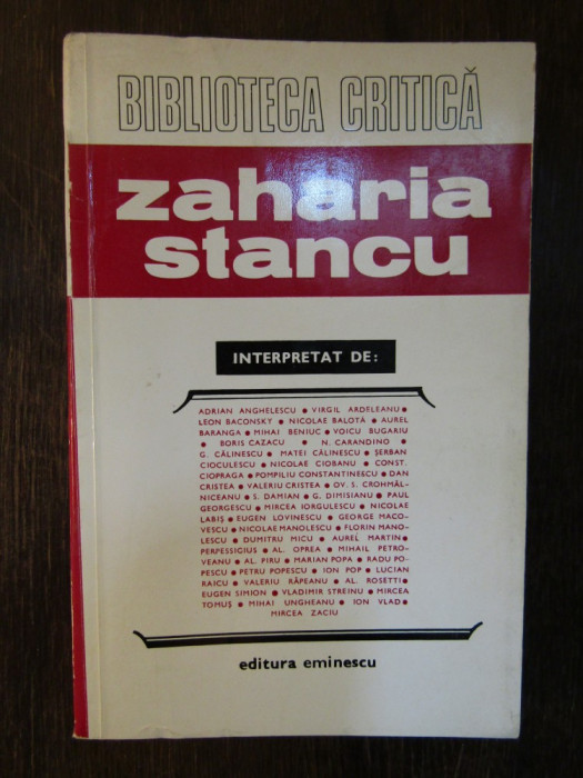 ZAHARIA STANCU- INTERPRETAT DE ...