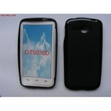 HUSA SILICON TPU ALCATEL ONE TOUCH X&#039;POP OT-5035 NEGRU BULK