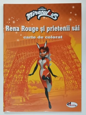 RENA ROUGE SI PRIETENII SAI , CARTE DE COLORAT , 2020 foto