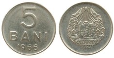 Romania 1966 - 5 bani aUNC