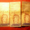 Set 3 bancnote 10 bolivari 2014 Venezuela , cal. aproape NC