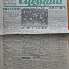 Cuvantul , ziar al miscarii legionare , 9 ianuarie 1941 , nr. 84