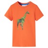 Tricou pentru copii, portocaliu deschis, 128, vidaXL