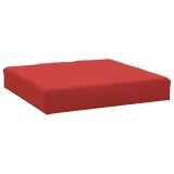 Cumpara ieftin Perna de taburet din paleti, rosu, material textil