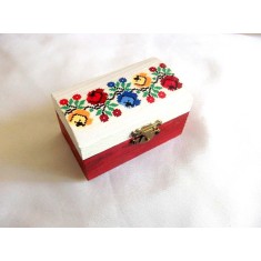 cutie lemn decorata cu motiv traditional 43631