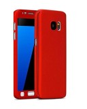 Husa FullBody MyStyle Rosu pentru Samsung Galaxy S6 acoperire completa 360 grade cu folie de protectie gratis
