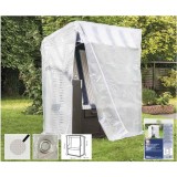 Husa Protectie Șezlong Transparenta 130x100x170/134 cm, Durabilă și Ușor de Utilizat