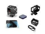 Set 5 accesorii pt Gopro Hero 9 10 11 12, Carcasa , Rama , Husa , Folie, Capac