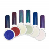 Pudră nail art - Set pudră colorată cu efect oglindă, nr.1, INGINAILS