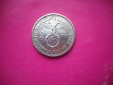 HOPCT MONEDA - GERMANIA REICH 2 MARK 1937 HINDENBURG [ 7 ] -FRUMOASA - -MONEDE STRAINE- ARGINT
