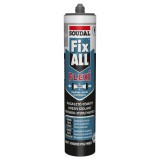 Adeziv / izolant de montaj pentru constructii, Fix All Flexi Soudal, aplicare cu pistol, interior / exterior, gri, 290 ml