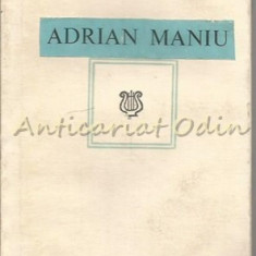 Versuri - Adrian Maniu - Tiraj: 9160 Exemplare