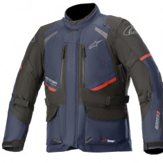 Geaca touring moto Alpinestars Andes V3 Drystar, negru/albastru navy, marime 2XL