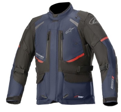 Geaca touring moto Alpinestars Andes V3 Drystar, negru/albastru navy, marime L foto