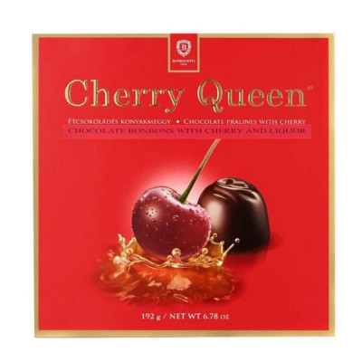 Praline de Ciocolata Roshen Cherry Queen, cu Umplutura de Cirese, 192 g, Praline Cherry Queen, Praline de Ciocolata cu Umplutura de Cirese, Praline Ro foto