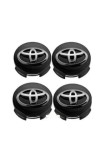 Set 4 Capace Jante Aliaj Toyota 62MM, Negru