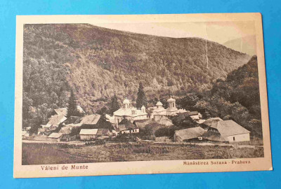 Valeni de Munte Manastirea Suzana Prahova carte postala veche datata anul 1935 foto