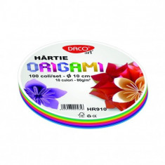 Hartie origami 10 cm, 100/ set DACO