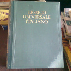 LESSICO UNIVERSALE ITALIANO DI LINGUA LETTERE ARTI SCIENZE E TECNICA VOL.XIX (lexic universal italian de literatura, arta, stiinta si tehnica)