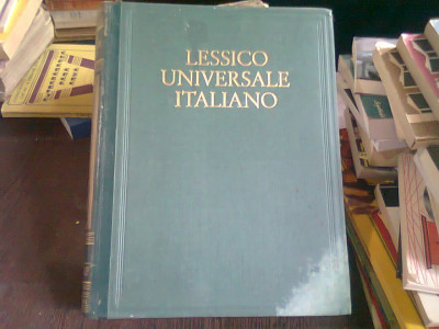 LESSICO UNIVERSALE ITALIANO DI LINGUA LETTERE ARTI SCIENZE E TECNICA VOL.XIX (lexic universal italian de literatura, arta, stiinta si tehnica) foto