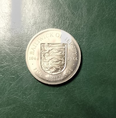 JERSEY 5 SHILLINGI 1966 UNC foto