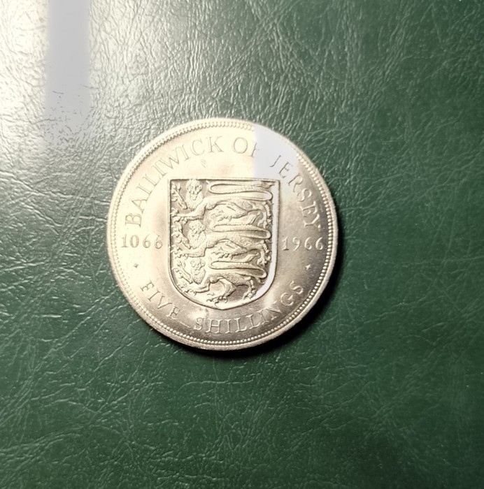 JERSEY 5 SHILLINGI 1966 UNC