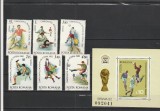 ROMANIA 1981 LP 1046 LP 1047 CAMPIONATUL MONDIAL DE FOTBAL SERIE + COLITA MNH NESTAMPILATE