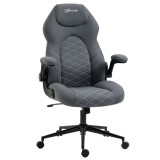 Vinsetto Scaun de Birou Ergonomic cu &Icirc;nălțime Reglabilă, Cotiere Rabatabile și Funcție de &Icirc;nclinare, Scaun cu 5 Roți, Dimensiuni 65,5x69,5x112-122 cm,
