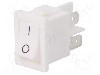 Intrerupator OFF-ON, 2 pozitii, DPST, BULGIN - H8550VBWW076B