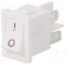 Intrerupator OFF-ON, 2 pozitii, DPST, BULGIN - H8550VBWW076B