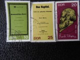 DDR-150 ANI DE AL NASTEREA LUI KARL MARX-SERIE COMPLETA-STAMPILATE, Stampilat