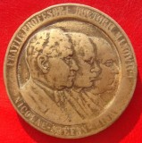 Medalie rara Fratii MINOVICI 1938 BUCURESTI NICOLAE STEFAN MINA