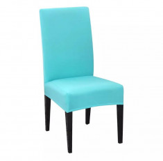 Set 4 huse scaun universale, elastice pentru scaune Bleu foto