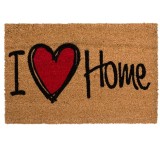 Covor de usa, I love Home, Maro, 60 x 40 cm, ConceptSeller, Oem