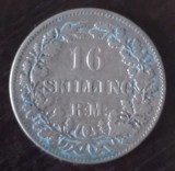 Moneda Danemarca - 16 Skilling Rigsmont 1856 - Argint