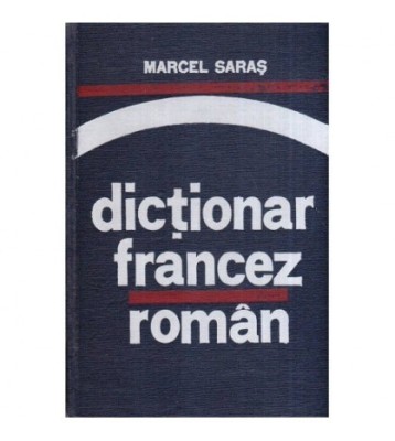 Marcel Saras - Dictionar francez - roman - 118420 foto
