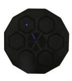Aparat interactiv de box electronic cu bluetooth, muzical, 2 manusi, lumina LED, 40 x 40 x 7 cm, negru