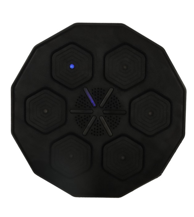 Aparat interactiv de box electronic cu bluetooth, muzical, 2 manusi, lumina LED, 40 x 40 x 7 cm, negru