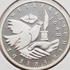 527 Germania 10 mark 1998 Peace of Westphalia - J - km 191 UNC argint