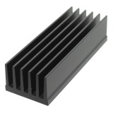 Radiator extrudat, aluminiu, 100c36.8x25mm, negru, FISCHER ELEKTRONIK, SK657100SA, T137351