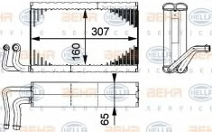 Vaporizator / Evaporator aer conditionat BMW Seria 6 (E63) (2004 - 2010) HELLA 8FV 351 211-771 foto