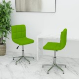 Cumpara ieftin Scaune de bucătărie pivotante, 2 buc. verde, piele artificială
