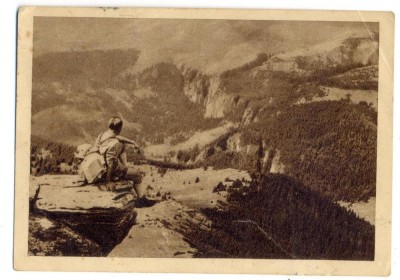 AD 952 C. P. VECHE -MUNTII BUCEGI-VALEA IALOMITEI -RPR-CIRC. 1958-LIPSA TIMBRU foto
