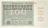 100 Millionen Mark 1923 UNC